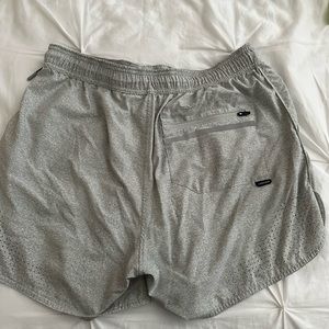 Legends Luka short heather gray linerless 5” inseam
